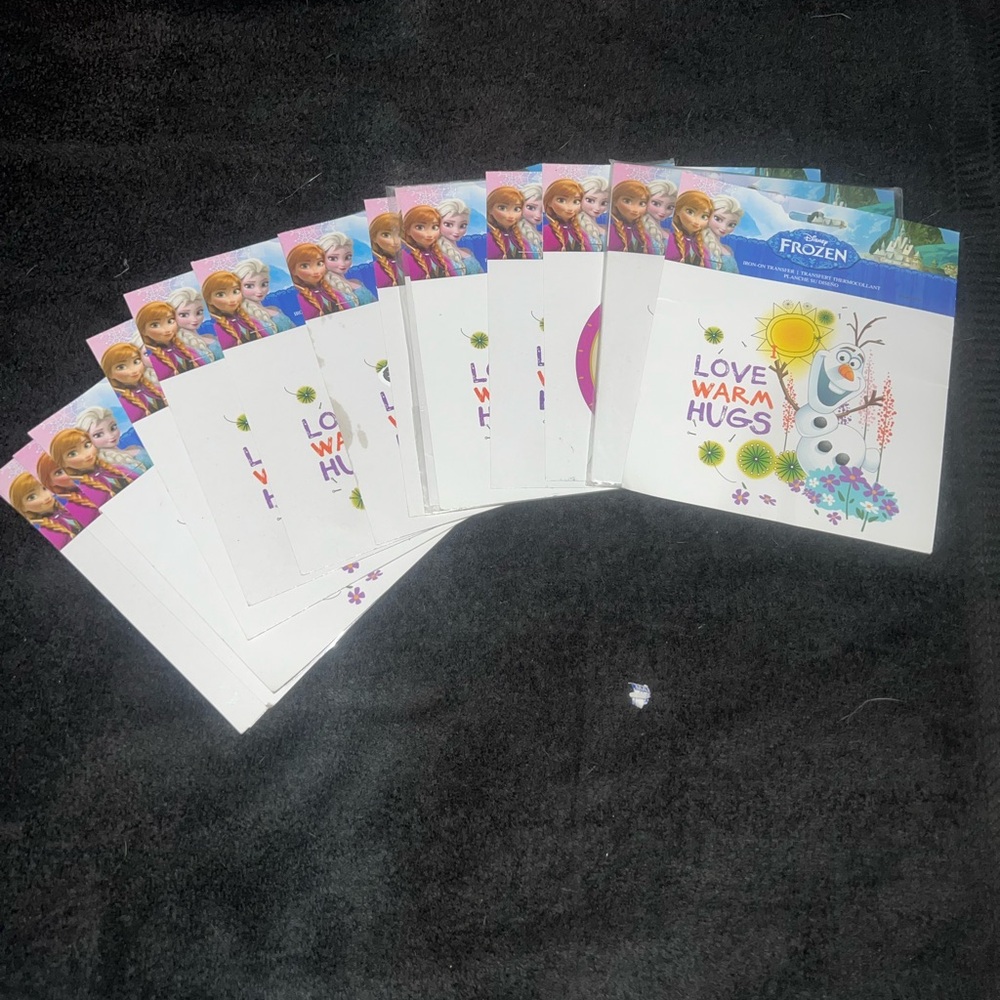Set Of 11 Disneys Frozen Heat Transfers